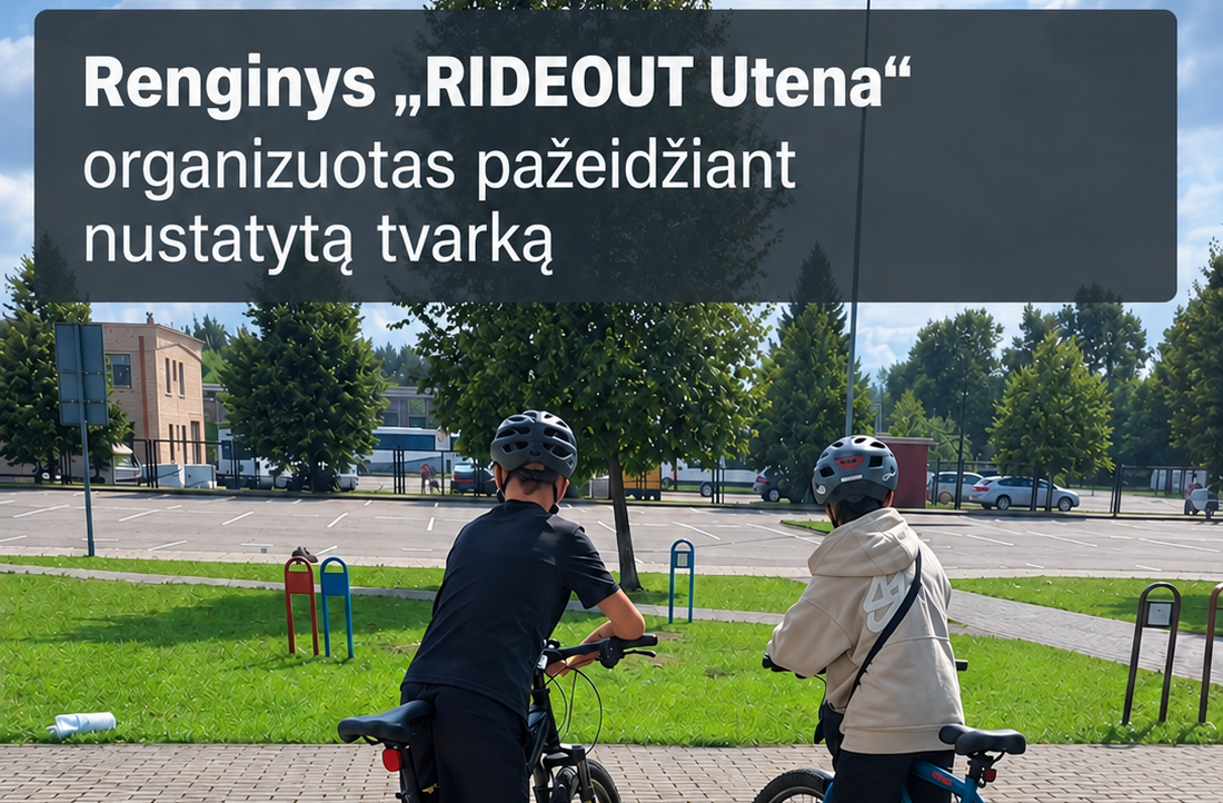 Renginys „RIDEOUT Utena“ organizuotas pažeidžiant nustatytą tvarką